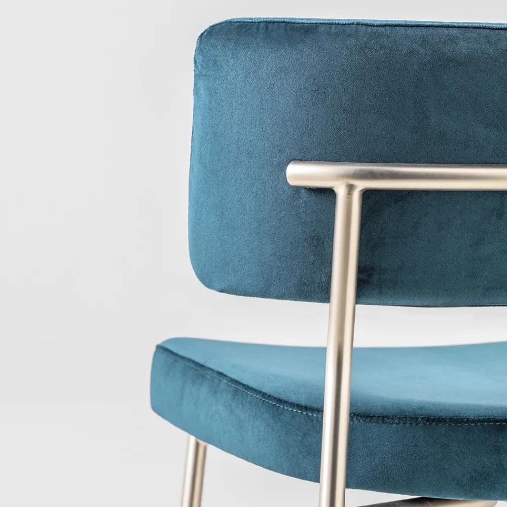 Viadurini Living Barhocker-Hochwertiger Hocker mit Samtpolsterung Made in Italy - Alaska