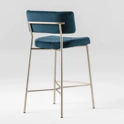 Viadurini Living Barhocker-Hochwertiger Hocker mit Samtpolsterung Made in Italy - Alaska