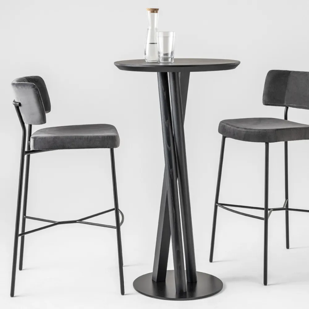 Viadurini Living Barhocker-Hochwertiger Hocker mit Samtpolsterung Made in Italy - Alaska