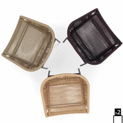 Varaschin Metallsessel|Moderne Sessel-Hochwertiger Outdoor Sessel handgeflechtet 2 Teile