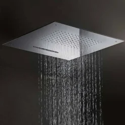 Viadurini Taps Duschköpfe-Hochwertiger quadratischer Duschkopf aus Edelstahl Made in Italy - Nello