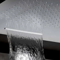 Viadurini Taps Duschköpfe-Hochwertiger quadratischer Duschkopf aus Edelstahl Made in Italy - Nello