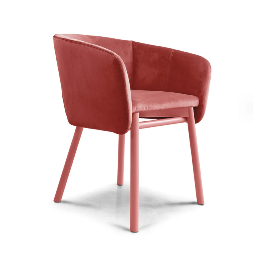 Viadurini Living Moderne Sessel-Hochwertiger Samtsessel mit Buchenfuß Made in Italy - Bergen