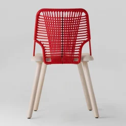 Viadurini Living Moderne Stühle-Hochwertiger Stuhl aus Holz, Metall und Seil Made in Italy, 2 Stück - Mandal