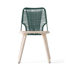 Viadurini Living Moderne Stühle-Hochwertiger Stuhl aus Holz, Metall und Seil Made in Italy, 2 Stück - Mandal