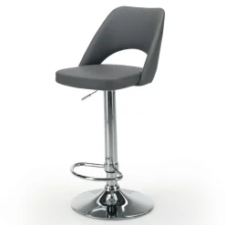 Viadurini Living Küchenhocker-Hocker aus Öko-Leder und Stahl mit Gasfeder, hergestellt in Italien – Lorenza