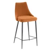 Viadurini Living Küchenhocker-Hocker aus kupferfarbenem Stoff und schwarzen Beinen, hergestellt in Italien – Teddybär