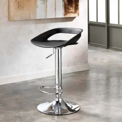 Viadurini Living Barhocker-Hocker aus Metall und PVC im 2er Set in modernem Design Aldo