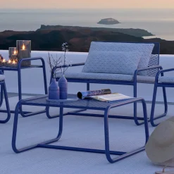 Viadurini in the Garden Gartenideen-Hocker Couchtisch für die Gartengestaltung aus farbigem Metall Made in Italy - Karol