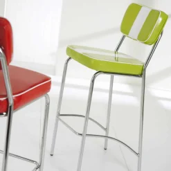 Viadurini Living Barhocker-Hocker 50er Jahre Design aus Kunstleder Banda