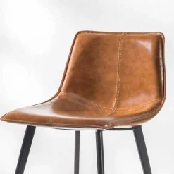 Viadurini Living Küchenhocker-Hocker mit 4 Beinestruktur, H 65 aus Kunstleder - Ovidio