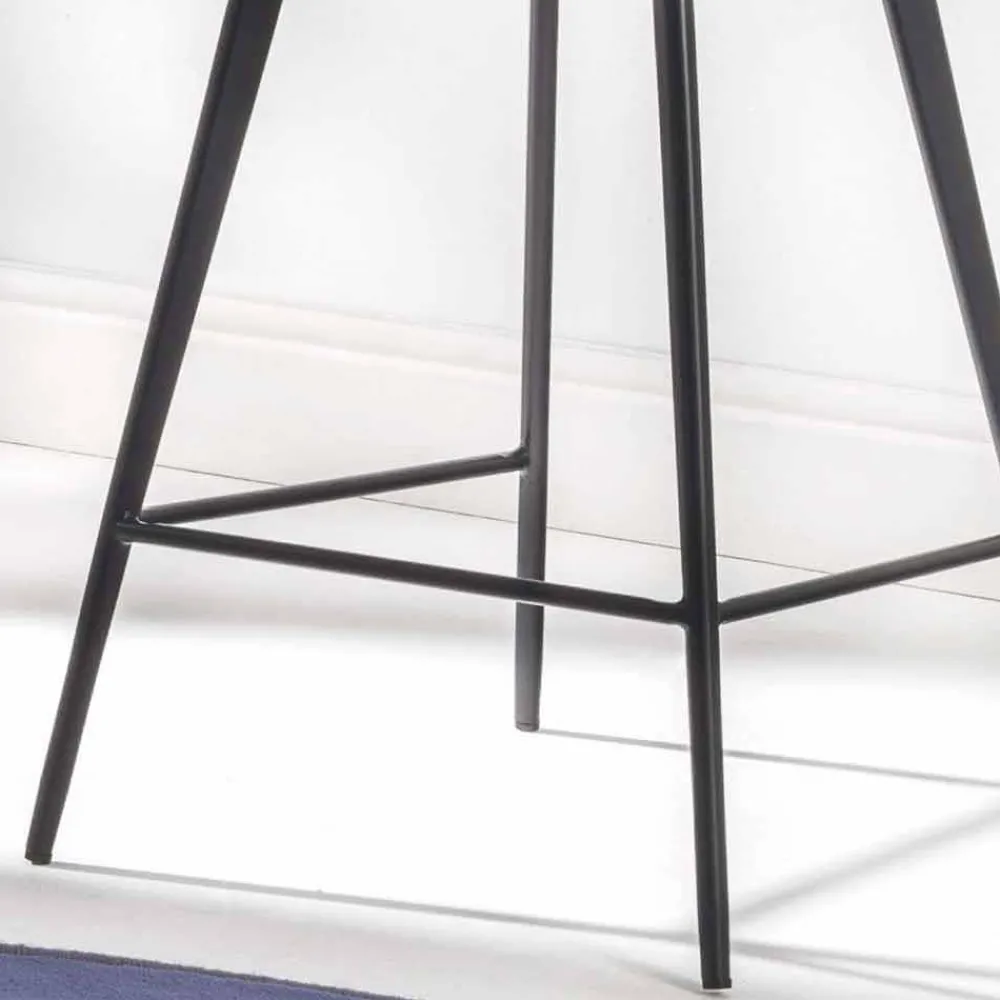 Viadurini Living Küchenhocker-Hocker mit 4 Beinestruktur, H 65 aus Kunstleder - Ovidio