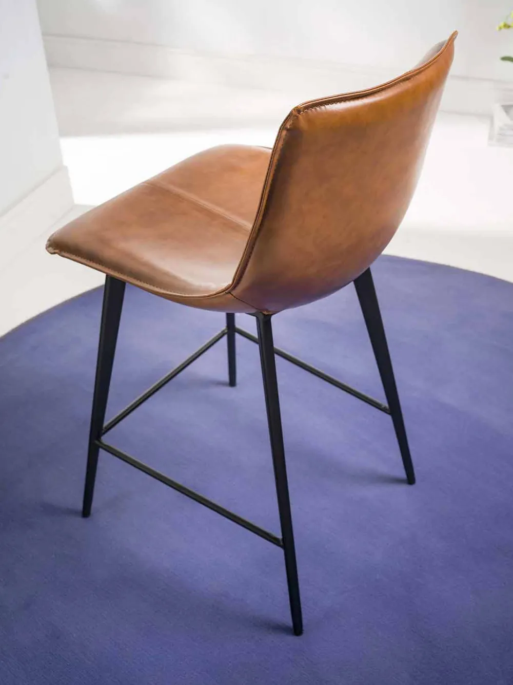 Viadurini Living Küchenhocker-Hocker mit 4 Beinestruktur, H 65 aus Kunstleder - Ovidio