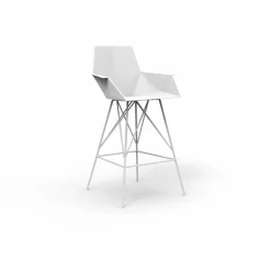 Vondom Outdoor Hocker-Hocker mit Armlehnen Faz von aus Polypropylen und Edelstahl, 4 Stück