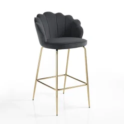 Viadurini Living Küchenhocker-Hocker mit gepolstertem Sitz, bezogen mit Stoff – Silikon