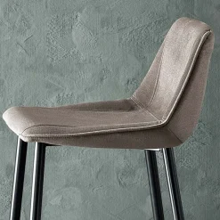 Viadurini Living Küchenhocker-Hocker mit Metallbeinen und Monocoque-Stoffsitz Made in Italy - Hinata