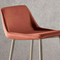Viadurini Living Küchenhocker-Hocker mit Metallbeinen und Monocoque-Stoffsitz Made in Italy - Hinata