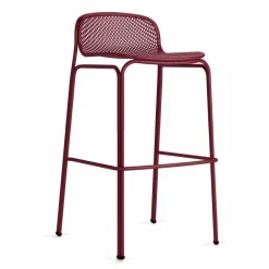 Viadurini in the Garden Outdoor Hocker-Hohe stapelbare Barhocker im Freien aus Metall, 2 Stück - Viviette