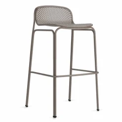 Viadurini in the Garden Outdoor Hocker-Hohe stapelbare Barhocker im Freien aus Metall, 2 Stück - Viviette