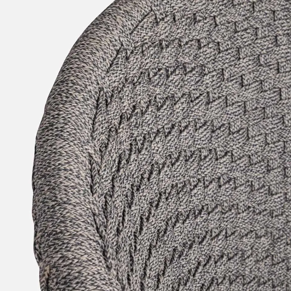 Viadurini in the Garden Outdoor Hocker-Hoher Außenhocker aus Seil- und Teakholz, Homemotion, 2 Stück - Anitha