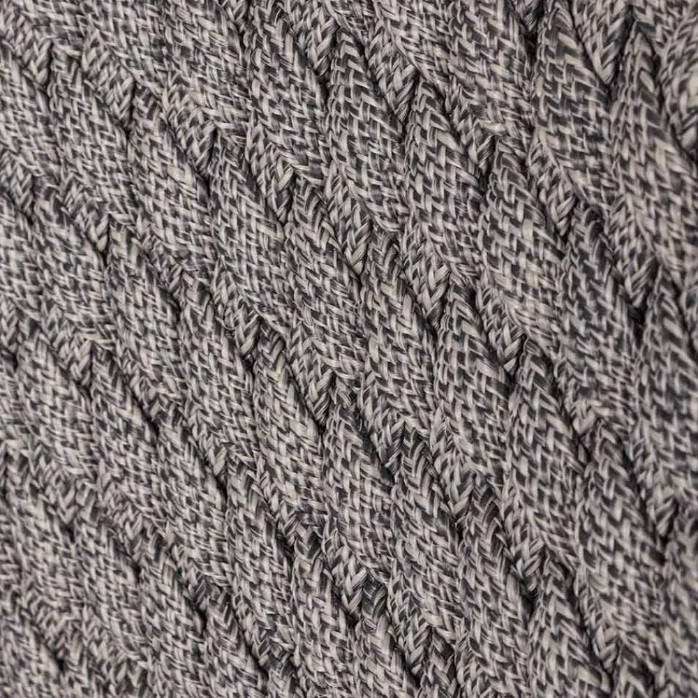 Viadurini in the Garden Outdoor Hocker-Hoher Außenhocker aus Seil- und Teakholz, Homemotion, 2 Stück - Anitha