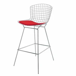 Viadurini Living Barhocker-Hoher Barhocker aus Leder mit Stahlstruktur Made in Italy - Beniamino