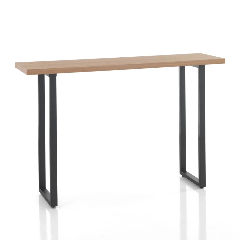 Viadurini Living Esstische-Hoher Bartisch aus Stahl und MDF – Orange