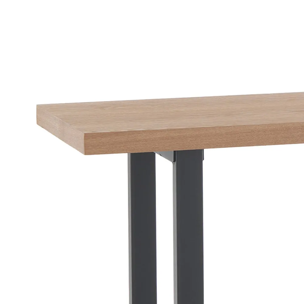Viadurini Living Esstische-Hoher Bartisch aus Stahl und MDF – Orange