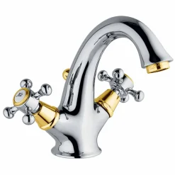 Viadurini Taps Waschbeckenarmaturen-Hoher Einlochmischer für Badezimmerwaschbecken aus Messing Made in Italy - Lisca