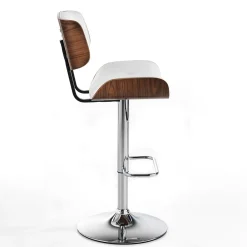 Viadurini Living Küchenhocker-Hoher Küchenhocker aus Kunstleder und Sperrholz - Nebbia