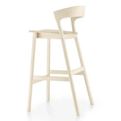 Viadurini Living Küchenhocker-Hoher Küchenhocker mit Eschenholzstruktur Made in Italy - Oslo