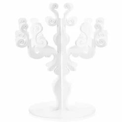 Viadurini Living Kerzenständer-Hoher Kerzenhalter im Renaissance-Design, 5 Arme, aus Plexiglas, Aragona