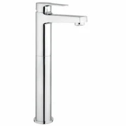 Viadurini Taps Waschbeckenarmaturen-Hoher Messing-Waschbeckenmischer ohne Abfluss Made in Italy - Sindra