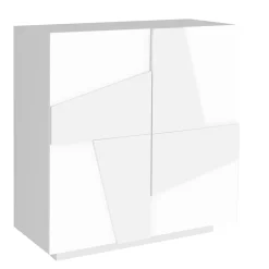 Viadurini Living Schuhschrank-Hohes oder niedriges Schuhregal in nachhaltigem Holzdesign mit 2 oder 4 Türen - Fjona