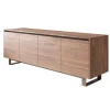 Viadurini Living Anrichte-Hohes Sideboard aus Holz mit Metallgestell Made in Italy - Berta