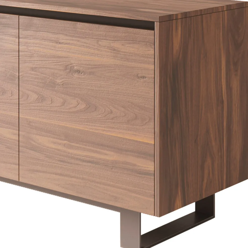 Viadurini Living Anrichte-Hohes Sideboard aus Holz mit Metallgestell Made in Italy - Berta