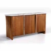 Viadurini Living Sideboards-Holz Sideboard mit Marmor Effekt Gres Top, Hochwertige Made in Italy - Wonka