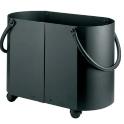 Viadurini Fire Design Kaminholzständer Aus Eisen Und Stahl-Holzhalter in verschiedenen Ausführungen mit 2 Seitengriffen. Hergestellt in Italien – Impala