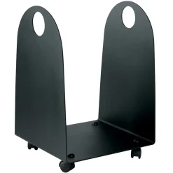 Viadurini Fire Design Kaminholzständer Aus Eisen Und Stahl-Holzhalter mit Rädern und Griffen aus Metall, hergestellt in Italien – Möwe