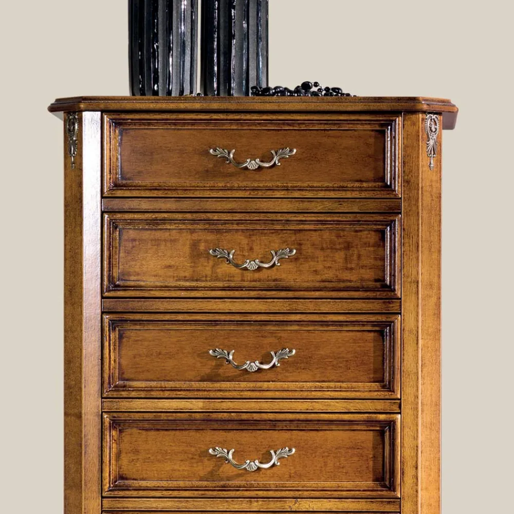 Viadurini Classic Kommoden-Holzkommode im klassischen Stil mit 7 oder 5 Schubladen Made in Italy - Richard