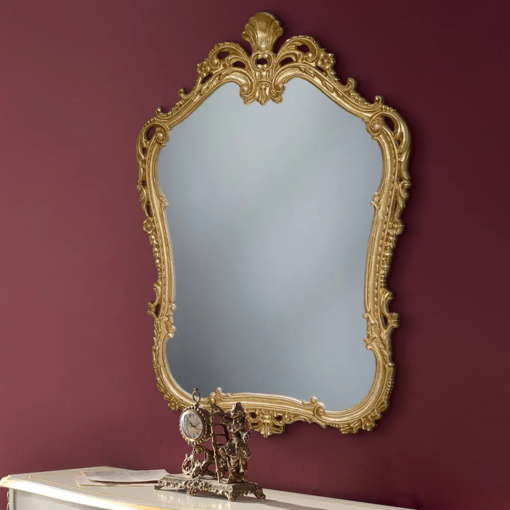 Viadurini Classic Wandspiegel-Holzspiegel mit geformtem perforiertem Rahmen Made in Italy – Amazon