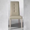Viadurini Living Moderne Stühle-Holzstuhl und Kunstledersitz mit italienischen Designknöpfen - Mircea