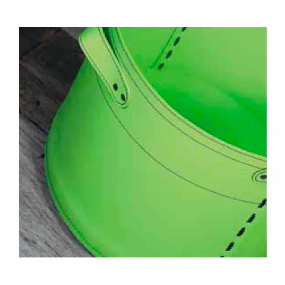 Viadurini Leather Kaminholzständer Aus Leder Und Kunstleder-Holztasche aus Leder mit bequemen Rädern Cartesio 100% Made in Italy