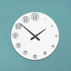 Viadurini Decor Wanduhren-Holzuhr mit sich allmählich vergrößernden Zahlen, hergestellt in Italien – Kenia