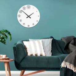 Viadurini Decor Wanduhren-Holzuhr mit sich allmählich vergrößernden Zahlen, hergestellt in Italien – Kenia