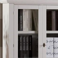 Viadurini Classic Vitrinen-Holzvitrine mit 1 Schublade, 2 Türen und 2 Regalen, hergestellt in Italien – Nanna