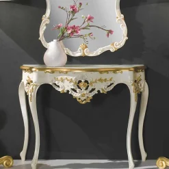 Viadurini Classic Wandspiegel-Holzwandspiegel, Konsole, MDF-Platte made in Italy Gianluca