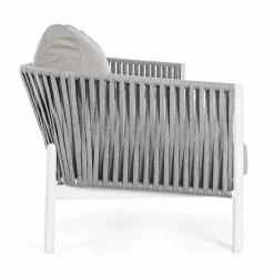 Viadurini in the Garden Gartensofas-Homemotion - Rubio 3-Sitzer Outdoor Design Sofa in Weiß und Grau