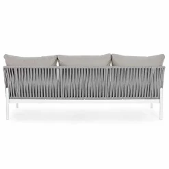 Viadurini in the Garden Gartensofas-Homemotion - Rubio 3-Sitzer Outdoor Design Sofa in Weiß und Grau