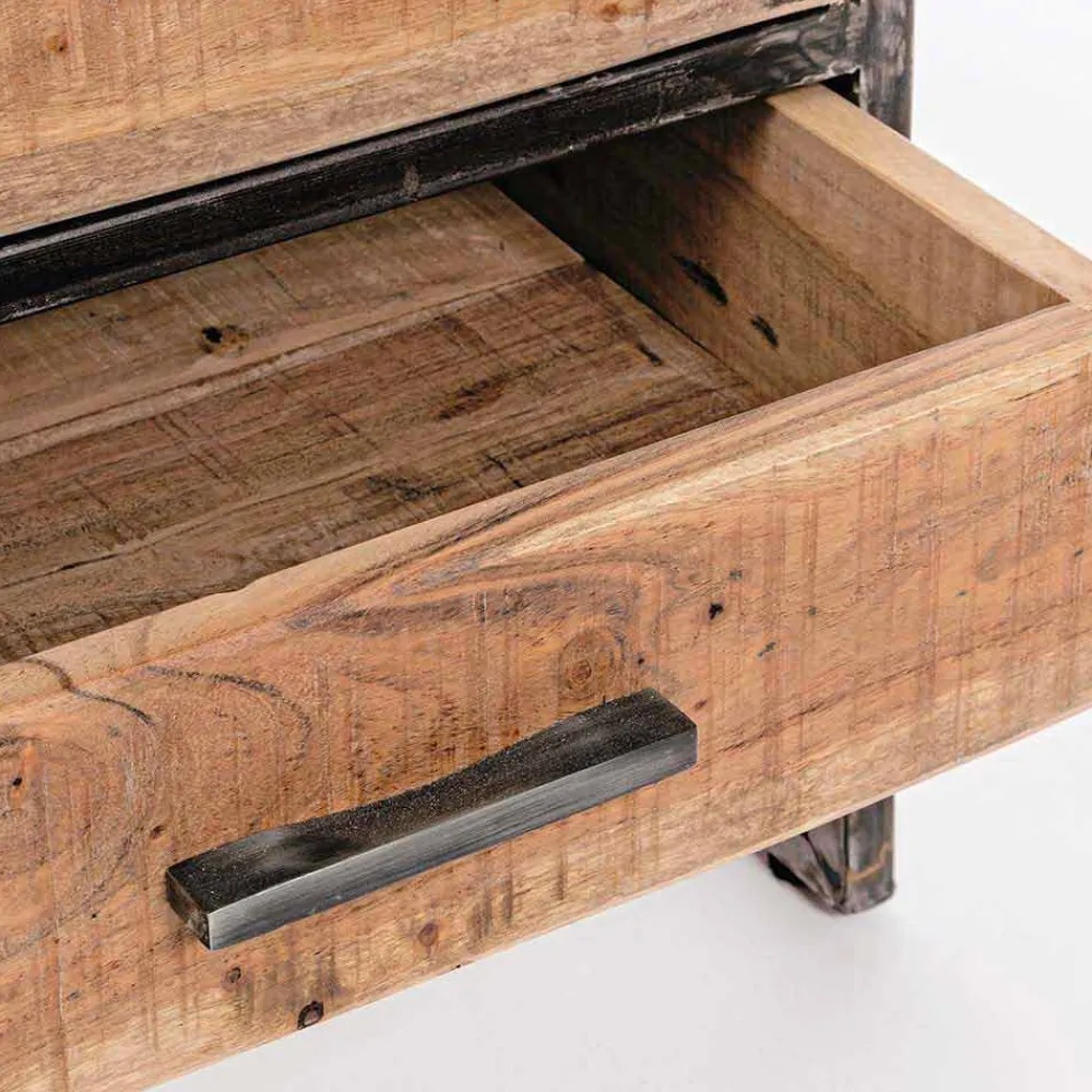 Viadurini Living Moderne Design Bücherregale-Homemotion Boden Bücherregal aus lackiertem Stahl mit Holzregalen - Zompo